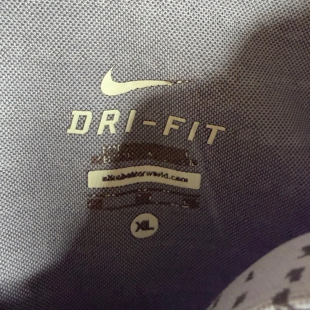 Nike Dri Fit Quarter Zip Long Sleeve Shirt size XL Gray/Black‎